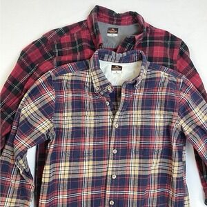 Ridgecut Toughwear Heavy Flannel Shirt M Mens Bundle 2 Workwear Long Sleeve